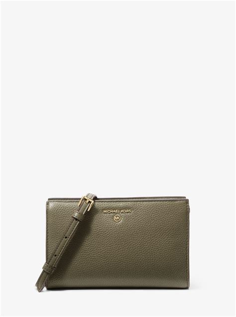 valerie medium logo crossbody bag michael kors|Valerie Medium Pebbled Leather Crossbody Bag .